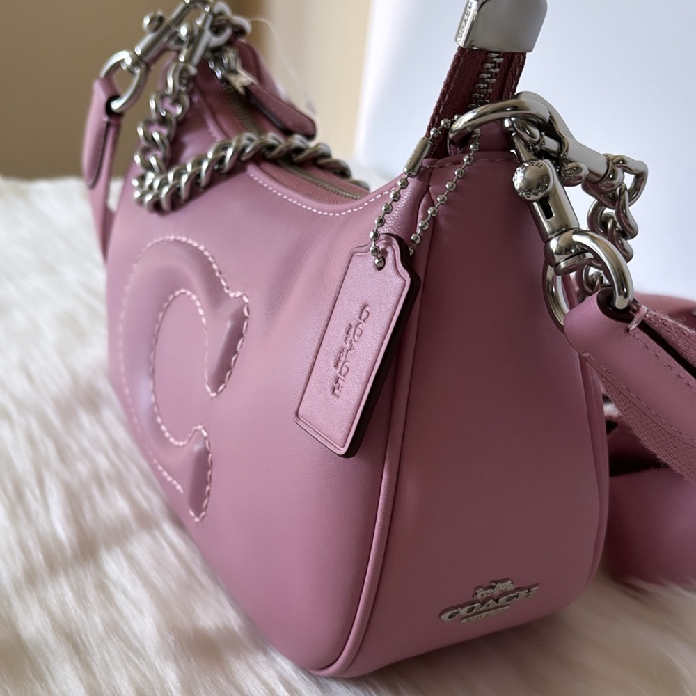 NWT💃Coach Teri Shoulder Bag With Signature Quilting - Picture 3 of 11
